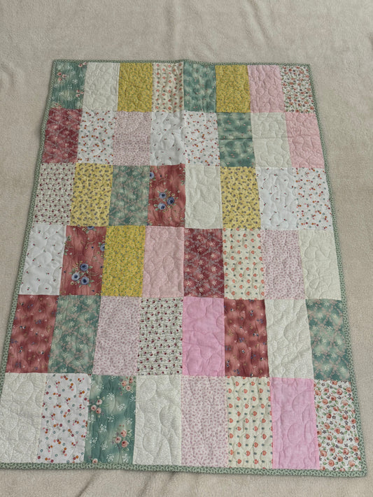 Checkered Pastels Lap Quilt