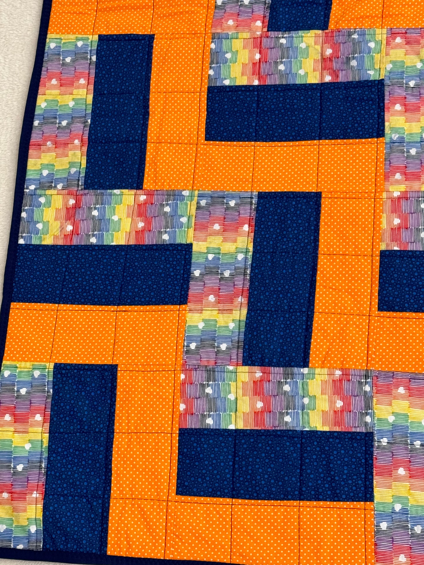 Rainbow Chevron Lap Quilt