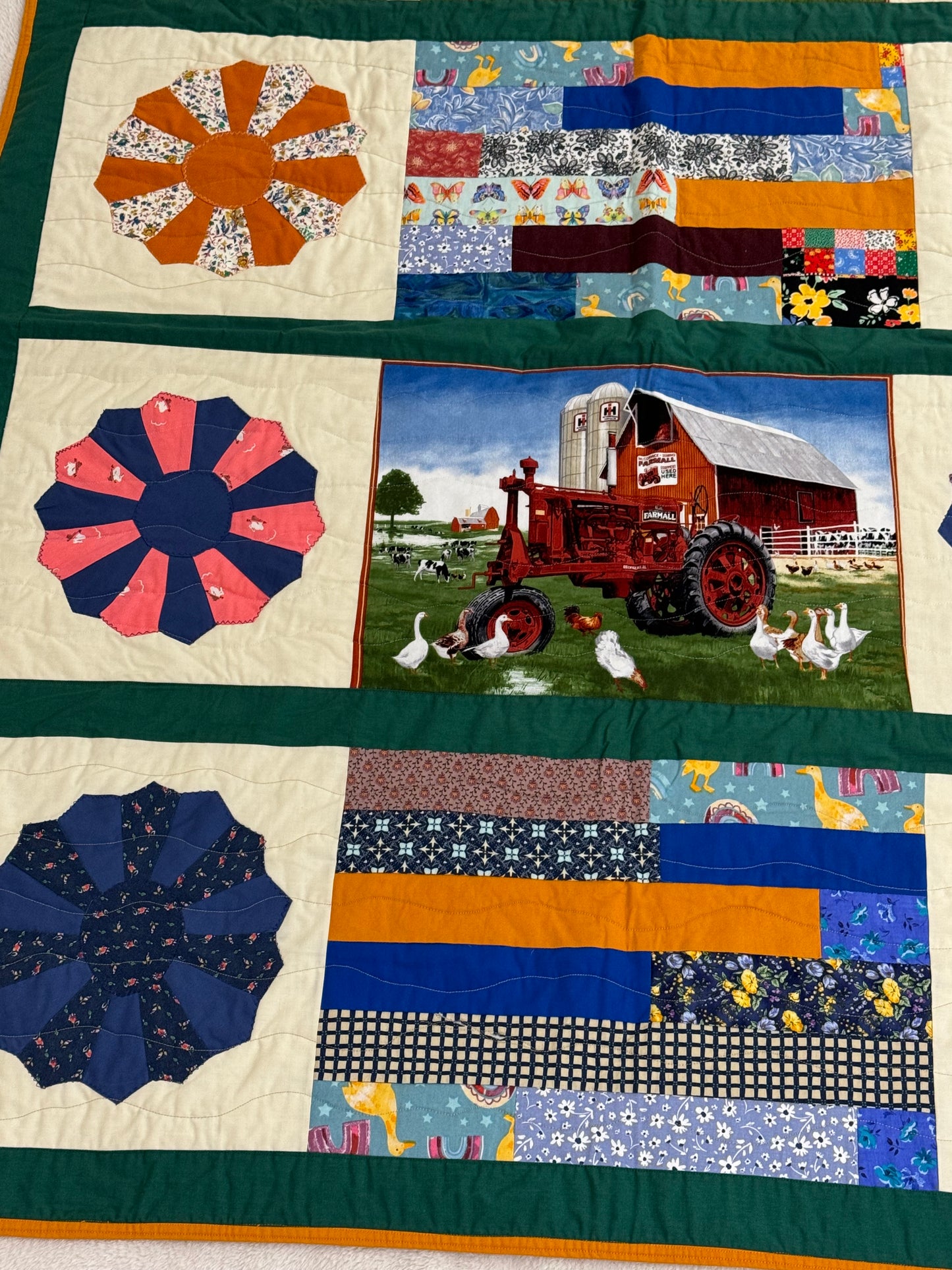Farm Landscape Lap Quilt