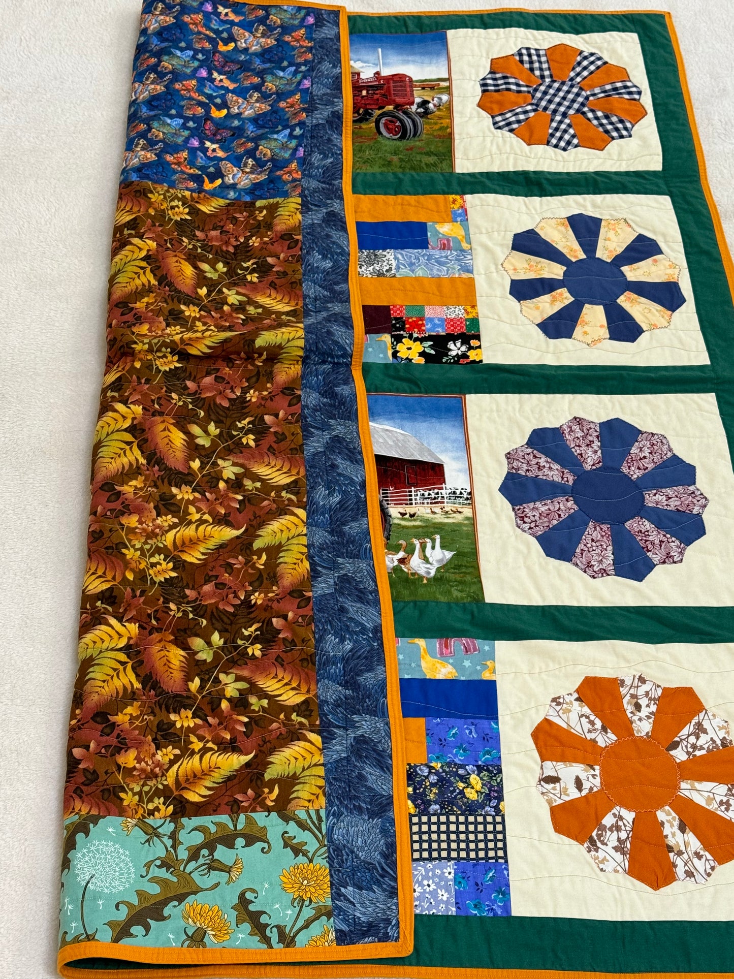 Farm Landscape Lap Quilt