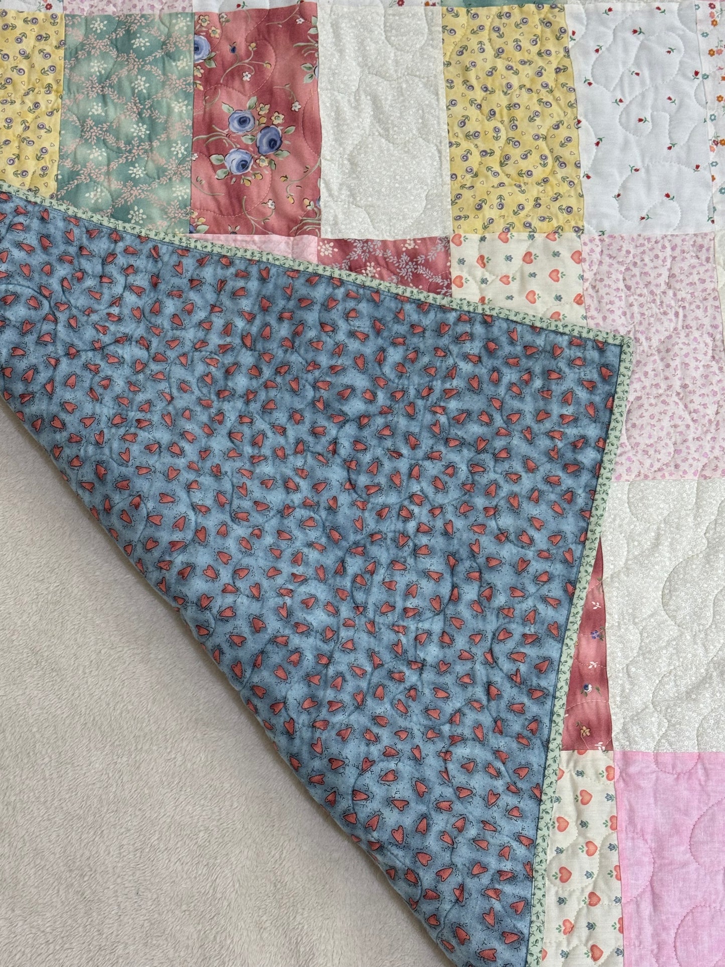 Checkered Pastels Lap Quilt