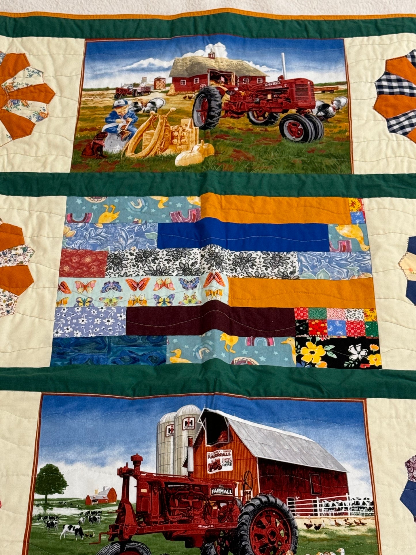 Farm Landscape Lap Quilt