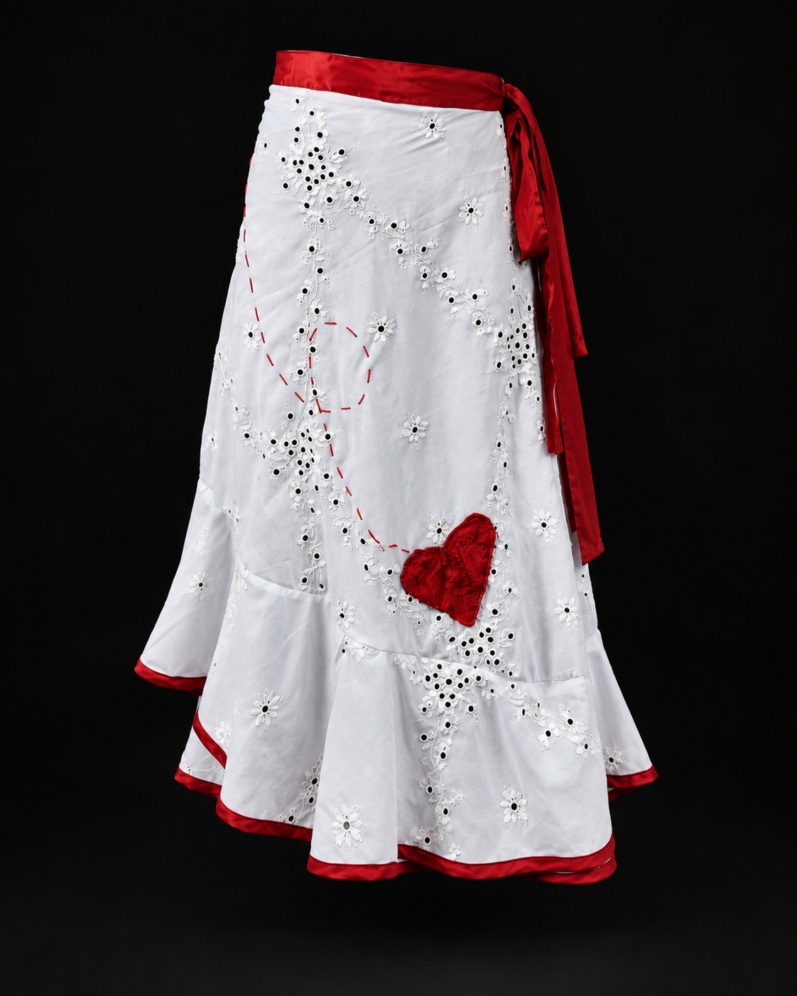 Chikan Hearts "Poodle" Skirt
