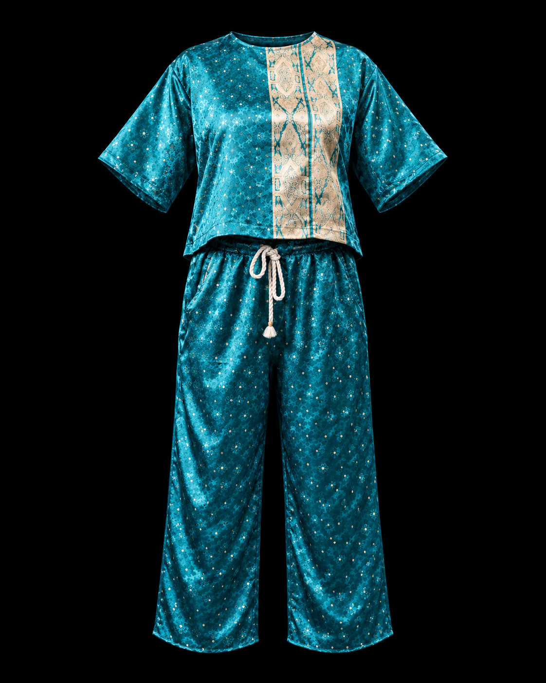 Sari Sweats: T-shirt and Pants Set